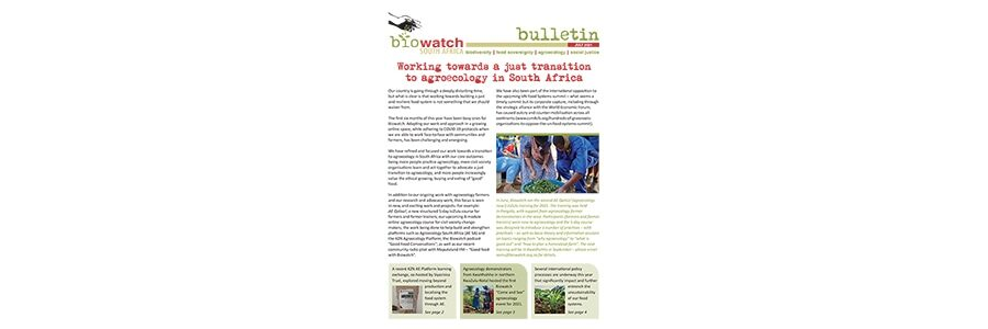 Biowatch Bulletin: July 2021