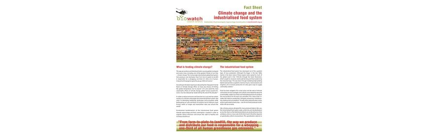 Fact Sheet: Climate change and the industrialised food system