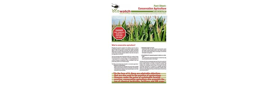 Fact Sheet: Conservation Agriculture